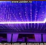 CANDELABRE  din fibra optica si terminatii cristal